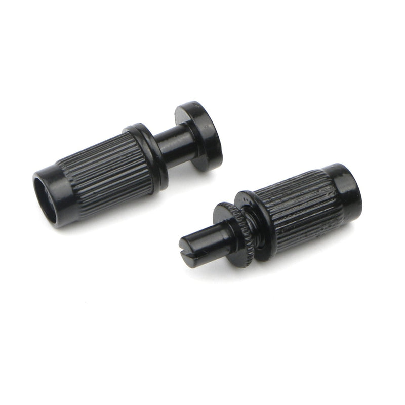 Swhmc Tune-O-Matic Bridge Studs & Tailpiece Set for Gibson/Epiphone Les Paul, Black Alloy Electric Guitar Bridge Parts with Studs, Fully Adjustable Saddles