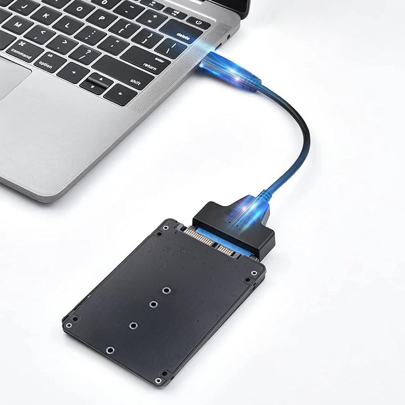 M.2 NGFF (SATA) to SATA III Adapter Card - Premium MCA556 Aluminum Enclosure for 2280 SSDs, Easy Installation, High-Speed 6Gbps Transfer