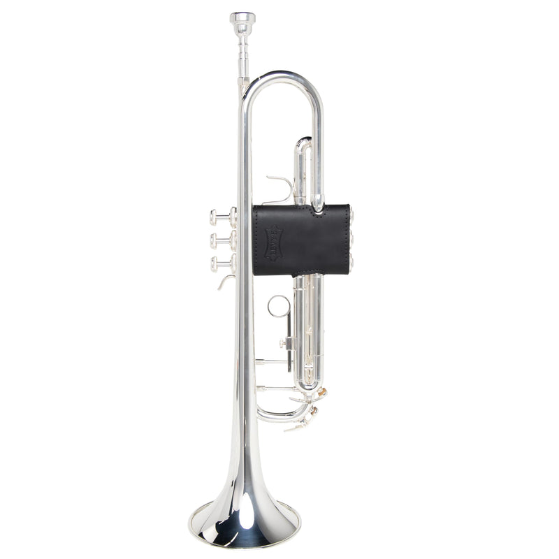 Levy's Leathers Genuine Leather Valve Guard for Trumpet; Black (LVG1-BLK)