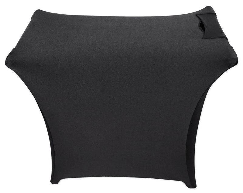 Rockville RSC5B Universal Black DJ Scrim Cloth Cover for X Stand, 360-Degree Coverage, Wrinkle-Resistant, Machine Washable, Perfect for Mobile DJs and Event Performers