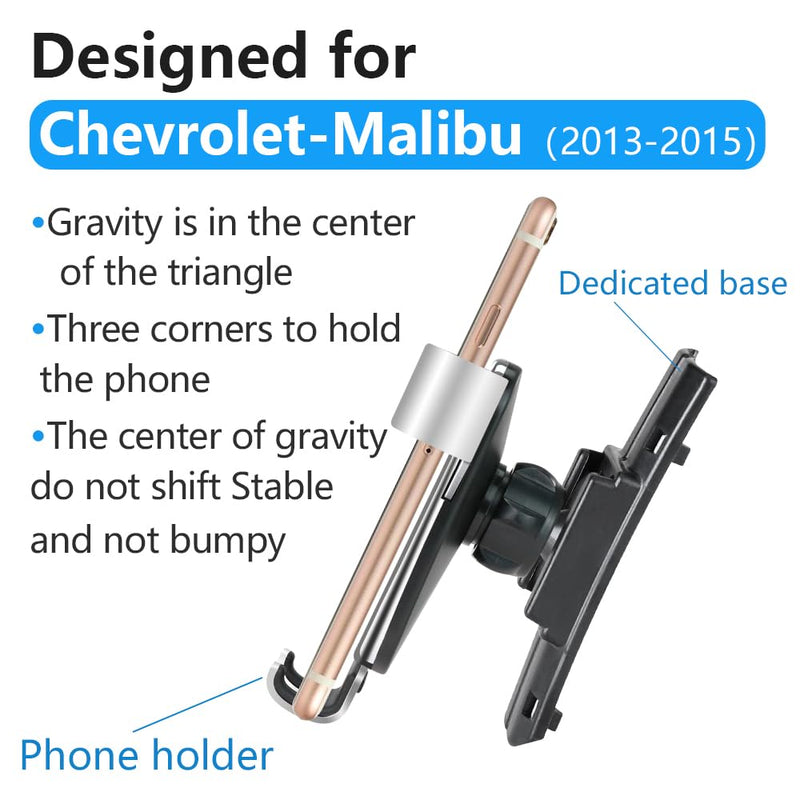 Car Phone Holder for Chevrolet Chevy Malibu 2013 2014 2015 LS LT LTZ Eco Chevy Auto Interior Accessories Best Cell Phones Mount Cellphone Mobile Cradle Charging Navigation Bracket Vent Screen Stand for Chevy Malibu 2013 2014 2015