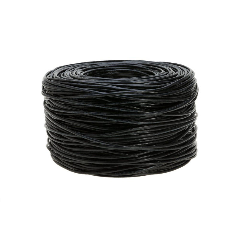 Cables Direct Online 500FT Direct Burial CAT5e FTP Outdoor 24 AWG UV Resistant Cable Unshielded Copper Clad Aluminum Wire Solid (500FT, FTP)