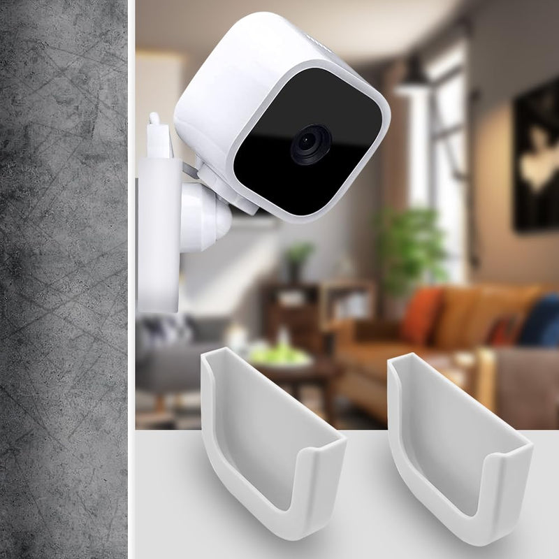 [AUSTRALIA] - Blink Mini Camera Adhesive Wall Mount Bracket, Strong Adhesive Durable Camera Mount Holder for Blink Mini Indoor Camera, No Drill, No Screws, Decorate Damage-Free, Easy to Install (2 Pack) 2 Pack 