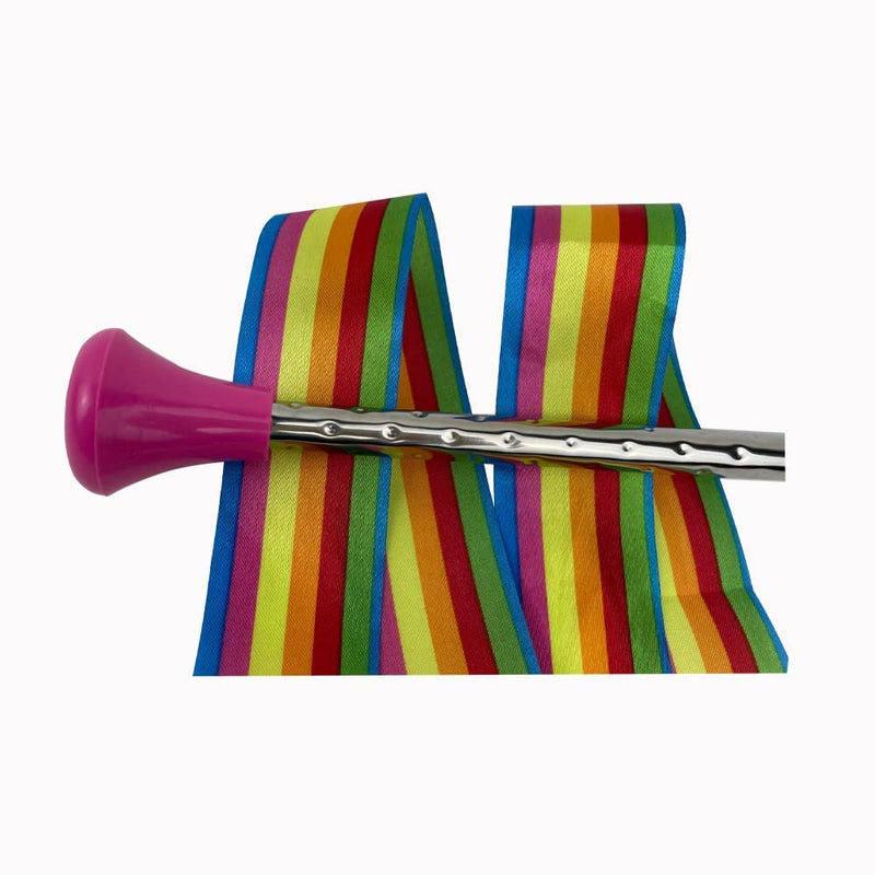 [AUSTRALIA] - Twirling Baton 21 Inches Marching Baton Spinning Dance Baton Metal Gymnastics Parade Stick for Child in Majorette (Pink) Pink 