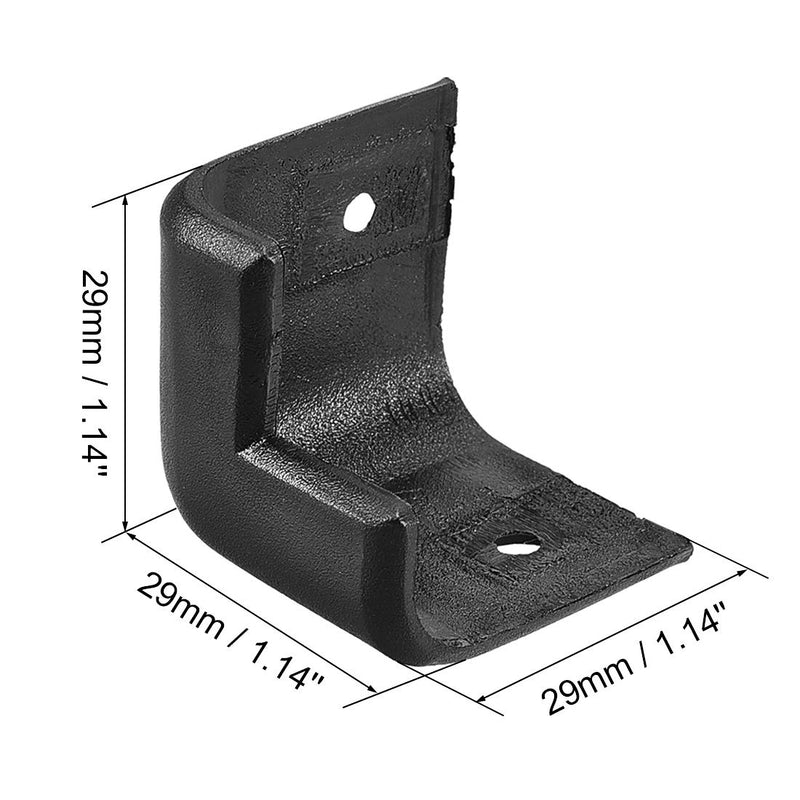 uxcell Speaker Corner Protectors Cabinet Edge Corner 1.14'' Speaker Stackable Guard Wrap Angle Case Protection 8pcs