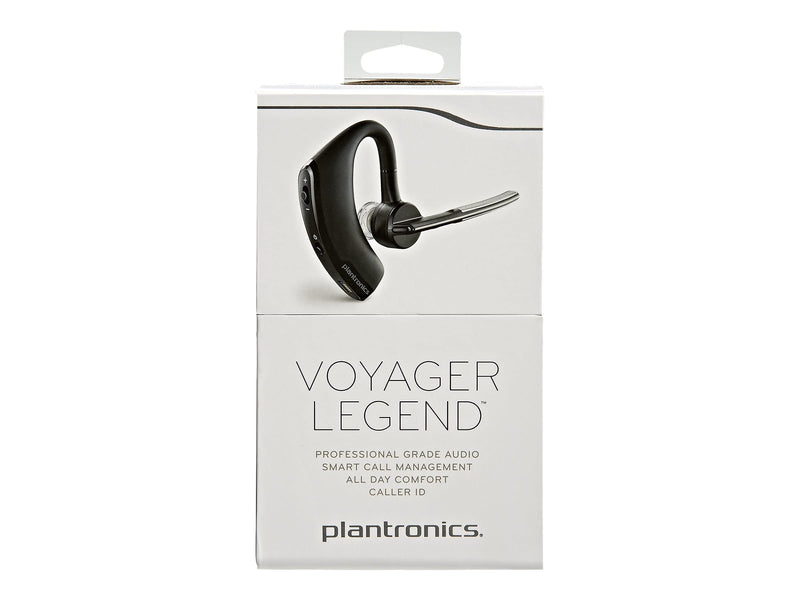 Plantronics - Voyager Legend (Poly) - Bluetooth Single-Ear (Monaural) Headset - Connect to your PC, Mac, Tablet and/or Cell Phone - Noise Canceling,Black
