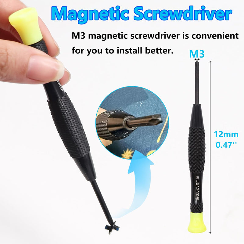 500PCS Laptop Screws Notebook Computer Screws Kit 20 Sizes Blue Nylok Screws M2 M2.5 M3 Laptop Replacement Computer Screws for Motherboard SSD PC Fan Hard Drive Black-500Pcs