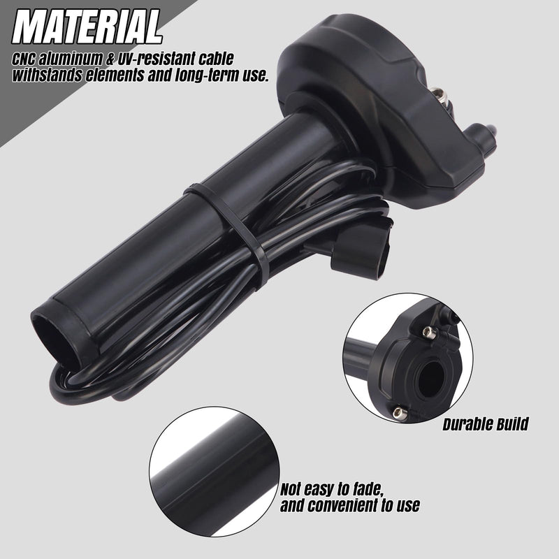 [AUSTRALIA] - Throttle Grip with Rolling Bearing for Surron Light Bee X/S & Segway X160/X260 Black 