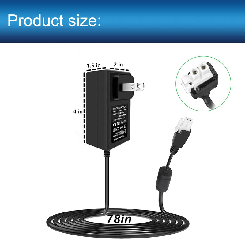 29V Adjustable Desk Power Cord Compatible with Claiks P1.01.001 P101001 40" 48" 55" 63" Inches Electric Standing Desk Adjustable Height Stand up Desk YH-K290018-C Power Supply Charger Replacement
