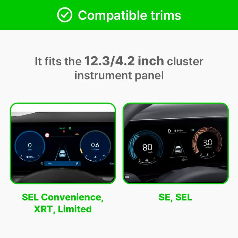 FICS Car Phone Holder for Hyundai Tucson Facelift 2024 2025 2026 – Instrument Panel Mount, Custom-Fit SUV Interior Accessory for Navigation, No Adhesive or Tools Needed