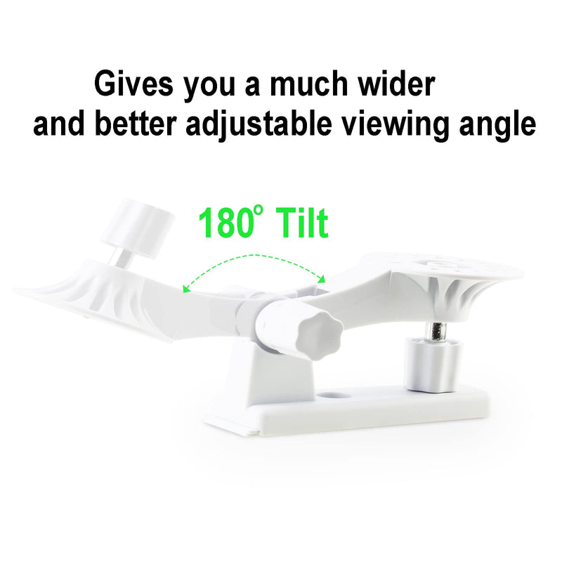 LEFXMOPHY Wall Mount Compatible for Blink Mini Pan-Tilt Mount for Ceiling Mounting Kit 180 Degree Adjustable (1PACK White) 1PACK WHITE