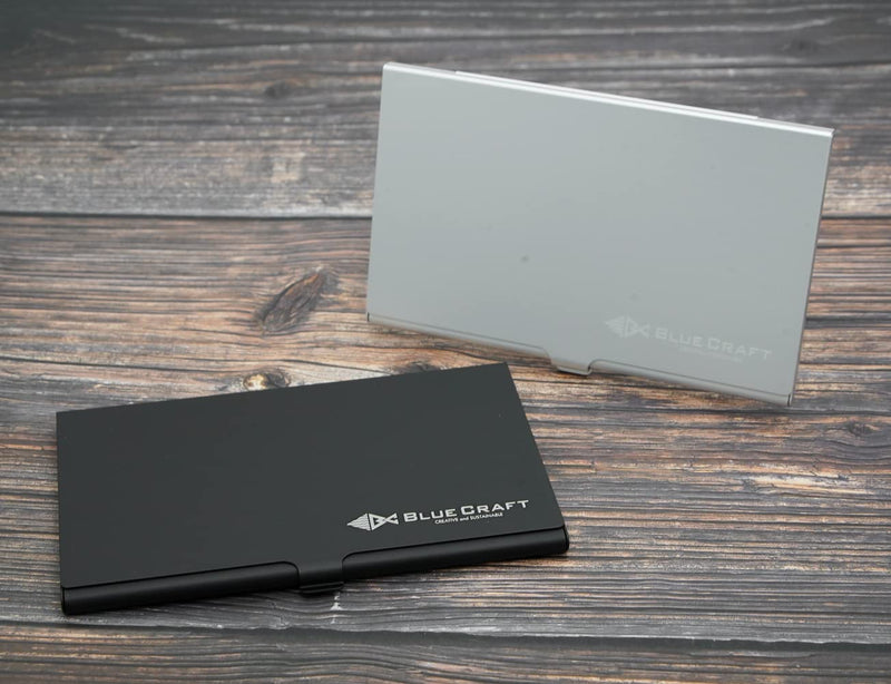 BLUECRAFT Nano SIM Card Case (Max. 12 Nano SIM Slots) Slim Aluminum Antistatic Holder with SIM Card adapters and Removal Ejector Pin Tool(Black) Black