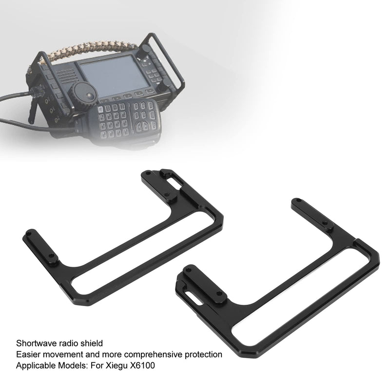 Radio, CNC Aluminum Alloy Short Radio Bracket Stand Handle Radio for X6100