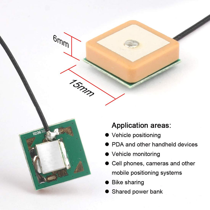 2pcs GT-U7 GPS Module Navigation Satellite Positioning Compatible with NEO-6M 51 MCU STM32 High Sensitivity Low Power Consumption High-Precision Positioning Suitable for Vehicles