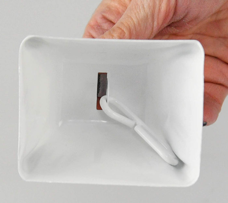 HOME-X Set of 12 Cowbells, Sporting Event Bells, Cheering Bells, Party Noise Makers, School, Reception Desk, Counter Bell, White, 3” L x 2 3/8” W x 3” H