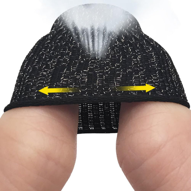 10pcs Ultra-Thin Anti-Sweat Finger Sleeves for Gaming, Touchscreen Compatible Thumb Covers, Non-Slip Phone Game Accessories for Men and Women Random Color