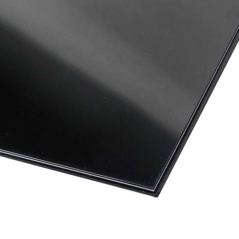 Guitar Bass Pickguard Blank Material, 17.3x11.4 IN Pick guard DIY Sheet Scratch Plate Backplate for Strat Tele Guitar Jazz P Bass 29x44cm (Black 3 Ply (BWB)) Black 3 Ply (BWB)