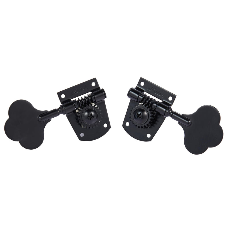 Cloverleaf 5 String Bass Guitar Tuners Bass Tuning Machine Heads 5 String Bass Tuning Keys Pegs for American Standard/Highway One Series JB Jazz Bass/PB Precision Bass Black 4R1L 5 String 4R1L
