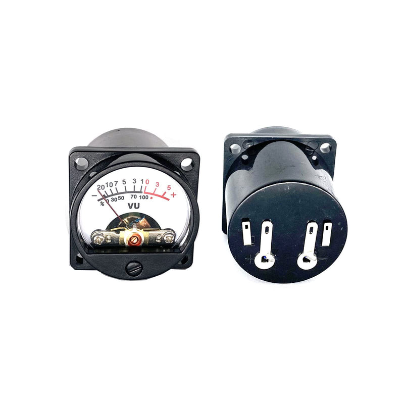 2PCS 35mm VU Meter Stereo Audio Level Indicator Audio Meter Backlight Adjustable + Audio Level Amplifier Driver Board