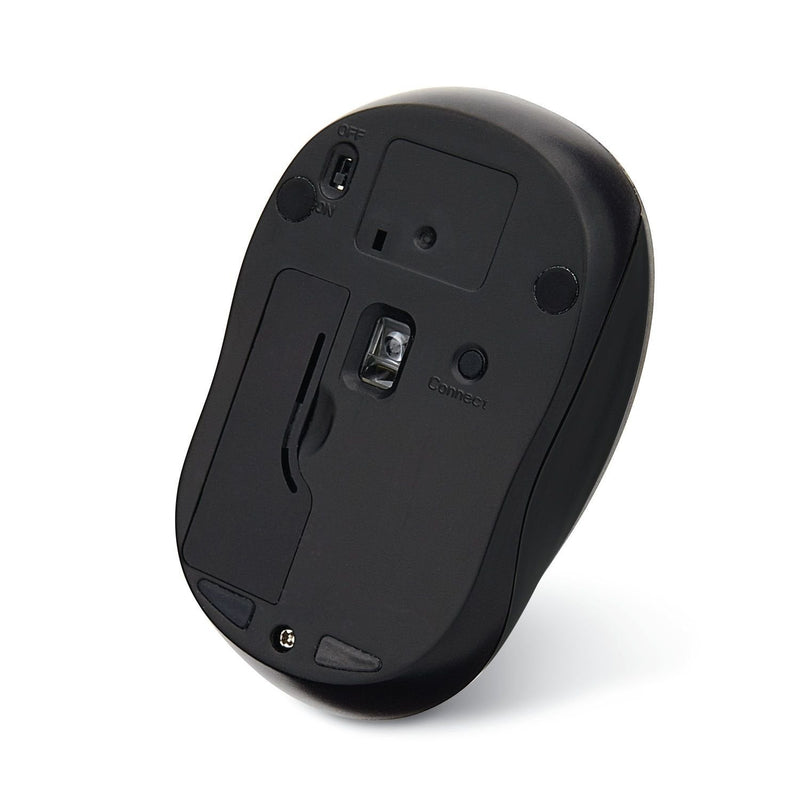 Verbatim Wireless Silent Mouse 2.4GHz with Nano Receiver - Ergonomic, Blue LED, Noiseless and Silent Click for Mac and Windows - Graphite, 1.4" x 2.3" x 3.7" Graphite Mouse