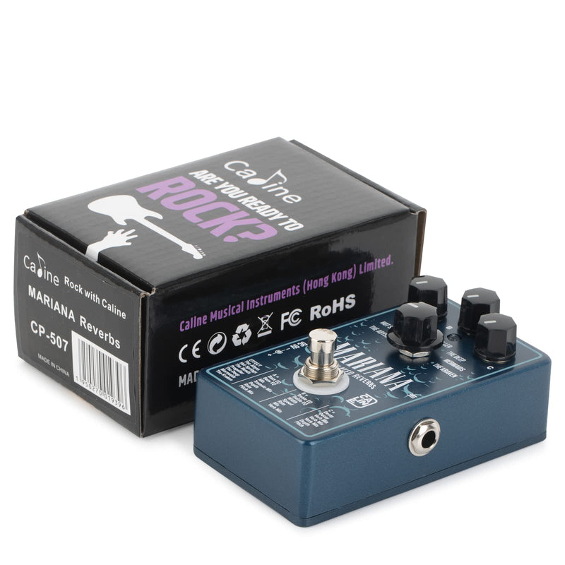Caline CP-507 Mariana Modulated Digital Reverbs Guitar Effects Pedal (7 Kinds of Reverb) Aluminum Alloy Casing