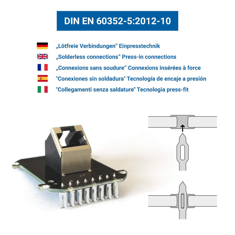 deleyCON Network Sockets 5 Stück - 1x RJ45 Buchse