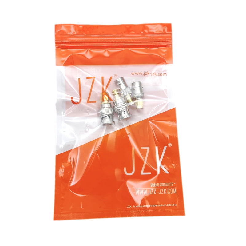 JZK Set of 4 High Frequency Coaxial Male SMA Male Female to BNC Adapter BNC Male Female to SMA Male