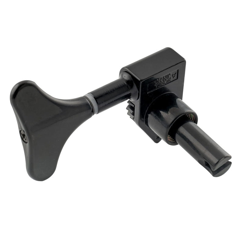 Wilkinson WJB750 2L +2R Bass Machine Heads 1:20 Ratio Open Gear Tuners Tuning Pegs Keys Replacement for Electric Jazz Bass or Precision Bass, Black