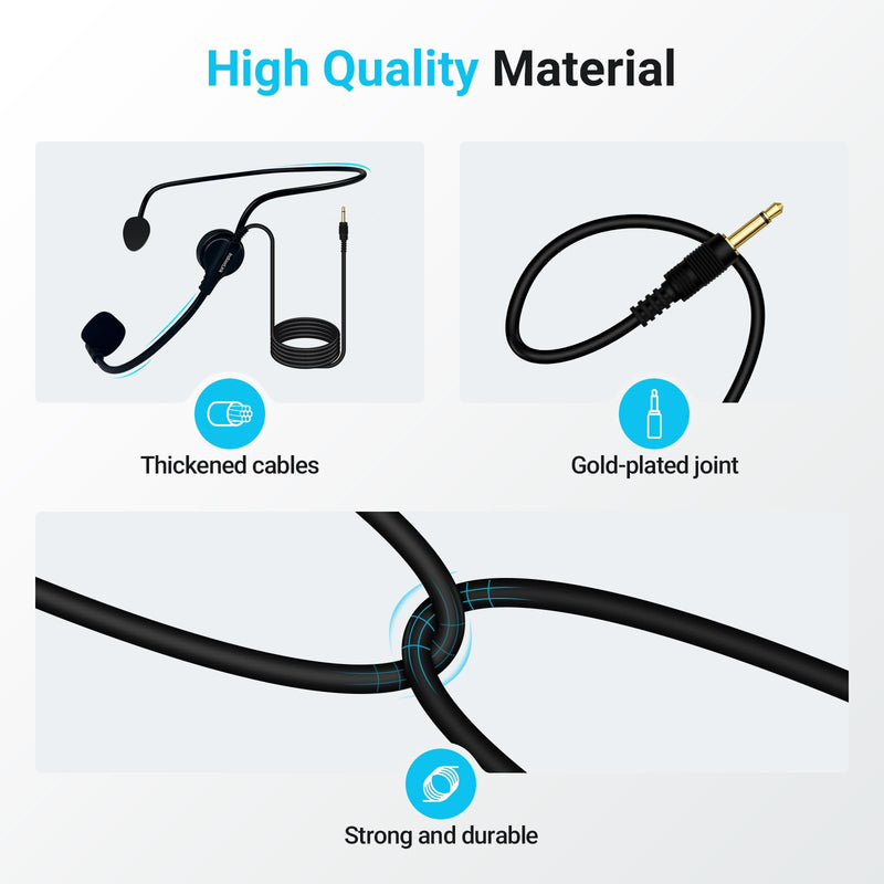 IndoorLink Over Ear Headworn Microphone for Churches, Factory/Museum Visit, Exhibition, Court.