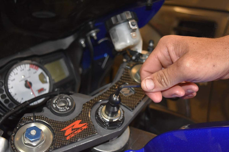 Techmount Universal Motorcycle Phone Mount Kit — Fork Stem GPS/Smartphone Holder — Fits 13-24 mm Stem — Secure Motorcycle Cellphone Mount - Made in USA
