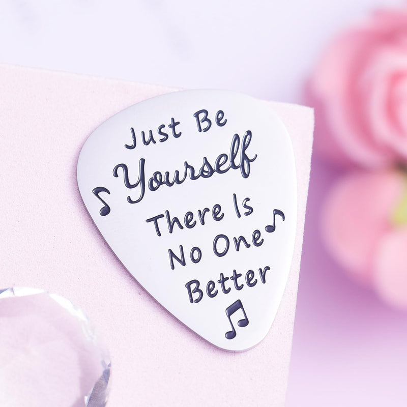 Guitar Pick Inspirational Gifts For Music Lover Fans Girls Boys Stainless Steel Guitar Picks