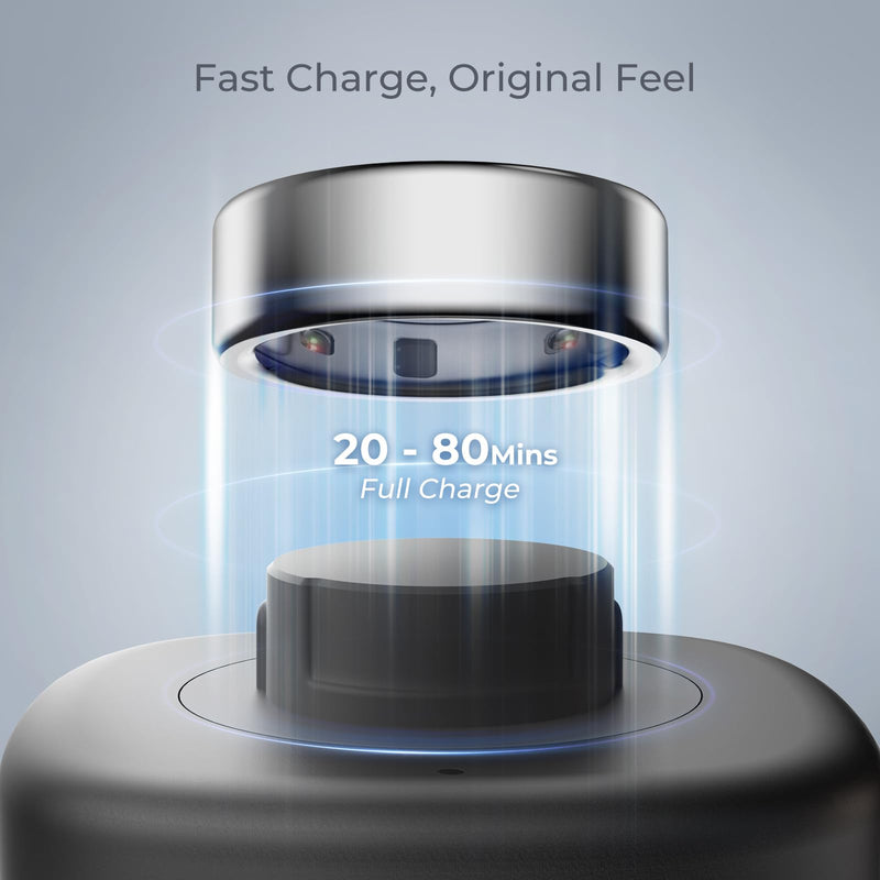 Compatible with Ou-ra Ring Gen4 Charger - Size 10 - Fast and Portable Charging Dock with USB-C Cable for Ou-ra Ring 4