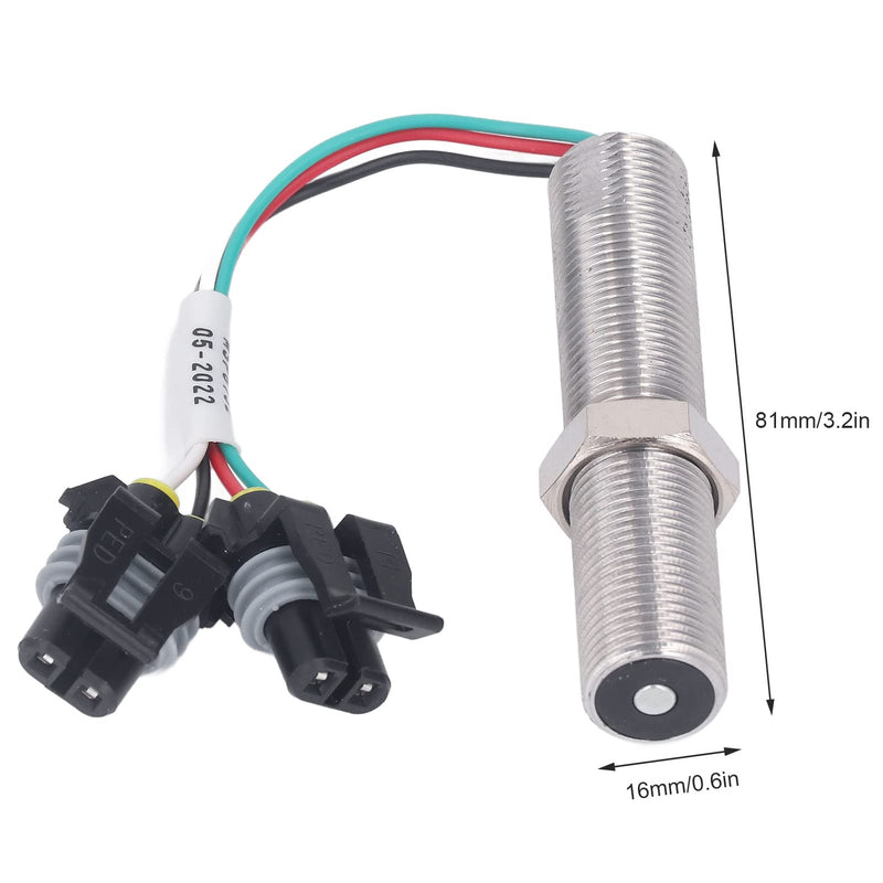 Ouitble Inductive Proximity Sensor, 5/8 M16 Magnetic Pickup UNaF Stainless Steel MSP6732 Generator MPU Speed Sensor Distance Detection Module for Robot Obstacle Avoidance/1291