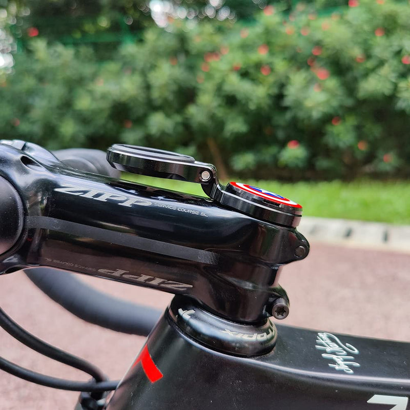 Out Front Road Mountian Bike Stem Handlebar Adjustable Mount for Garmin Edge Wahoo Elemnt Bryton Rider Stages Dash Hammerhead Karoo(Black) Black