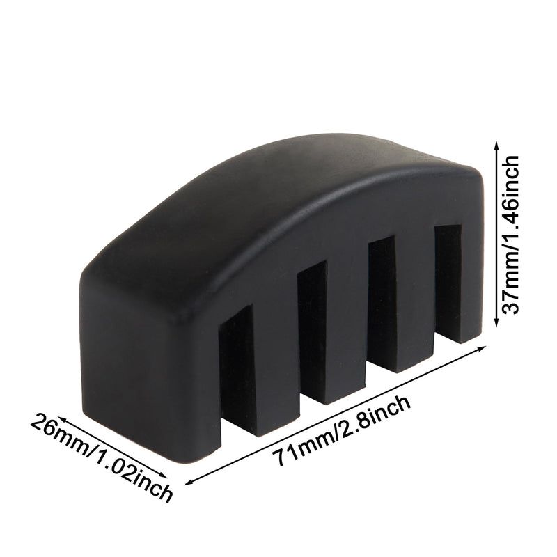 Cello Mute, Rubber Cello Practice Mute, Black Set of 1