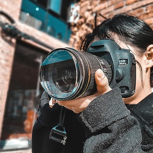 Fractal Photography Linear Filters 67mm Camera Lens Effect Filters, Camera Accessories with Fractal Refraction and Variable Number of Subjects Striped Fractal Filter