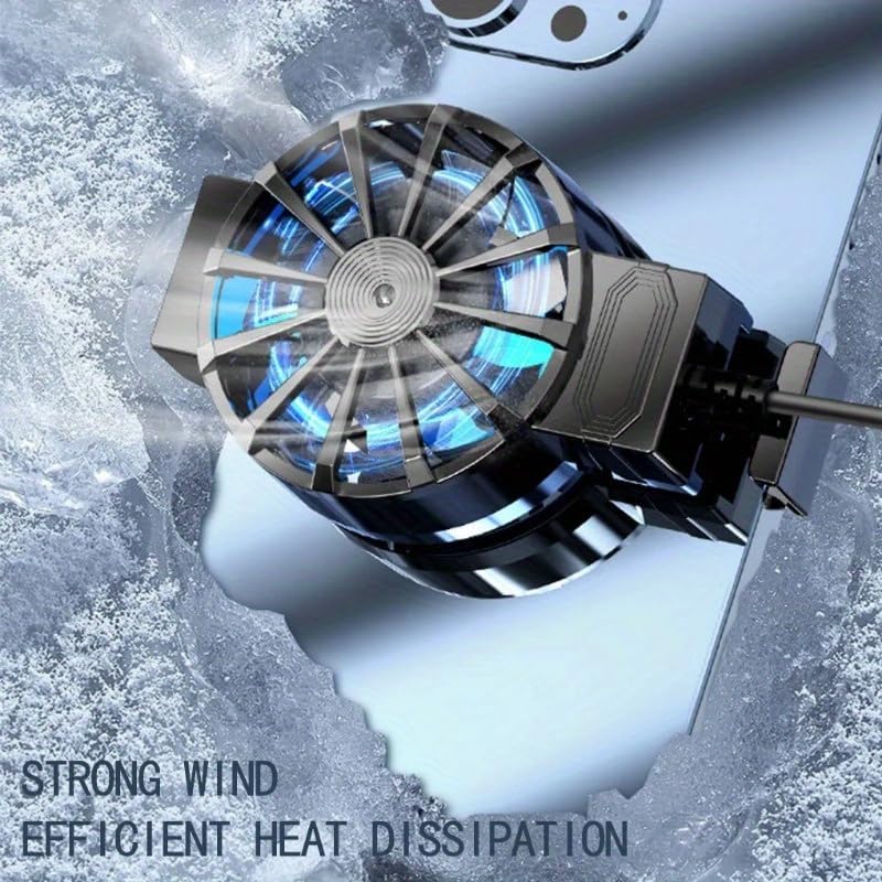 USB-Powered Phone Cooling Fan | Back Clip Smartphone Cooler Portable Mobile Phone Cooling Fan, A Must-have Gadget For Gaming and Live Streaming
