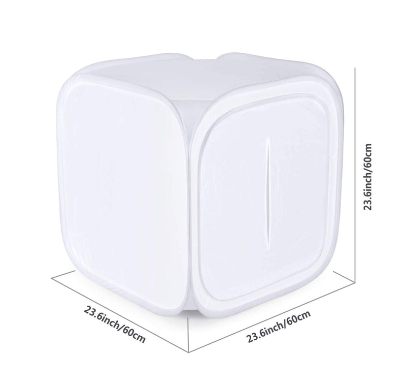 Photomyne 23.6X23.6 inch / 60x60 cm Professional Photo Studio Shooting Tent & Light Diffuser