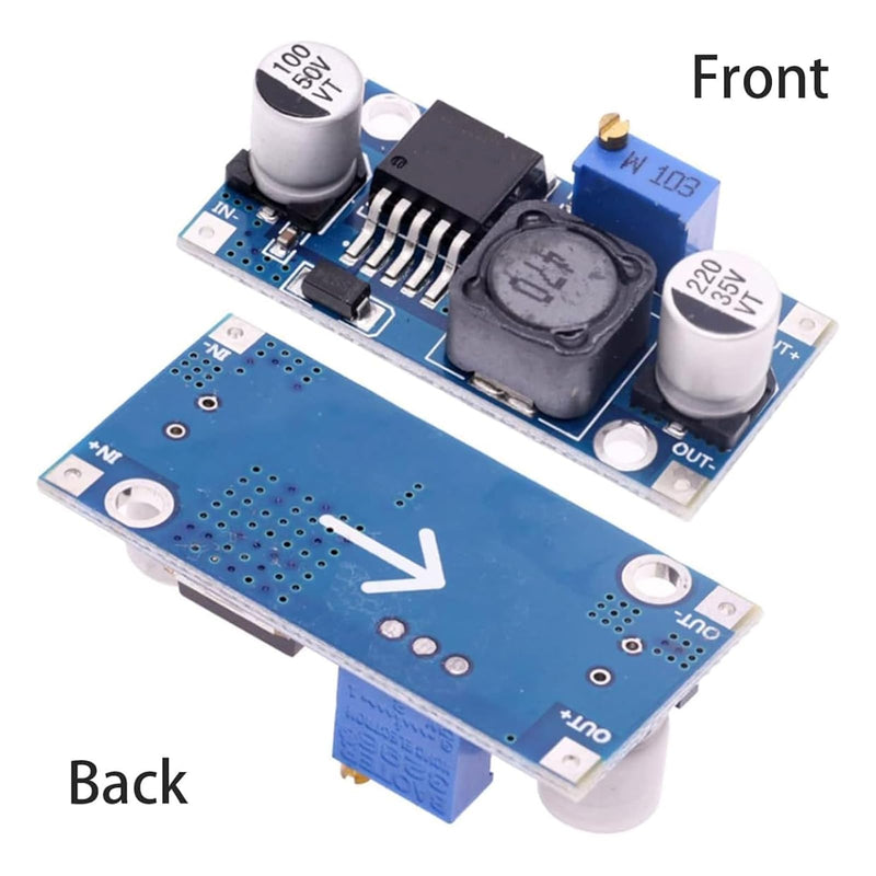 Step Down Converter Binghe Pack of 10 DC-DC 3A Buck Converter, Step-Down Converter Module, Voltage Regulator, Adjustable Power Supply Downward Module, 3.2-46 V to 1.25-35 V Adjustable Power Supply