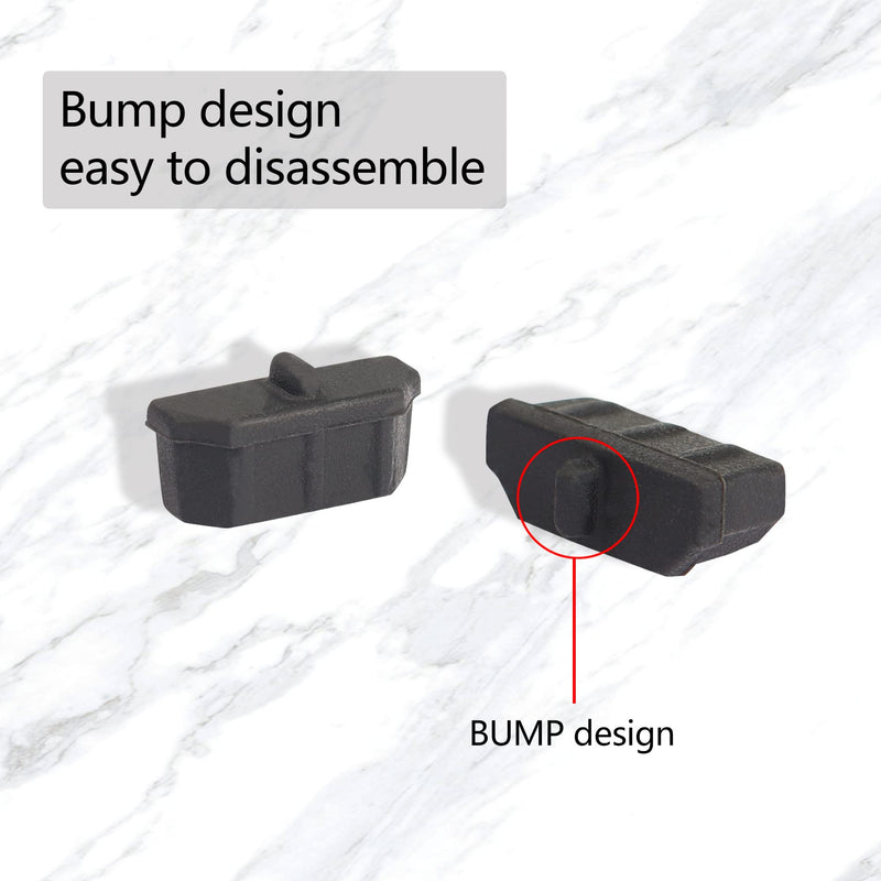 [AUSTRALIA] - GINTOOYUN 50pcs HDMI Anti Dust Cap Cover Plugs HDMI Female Dustproof Plug Soft Silicone Protector for TV,Computers,etc. 