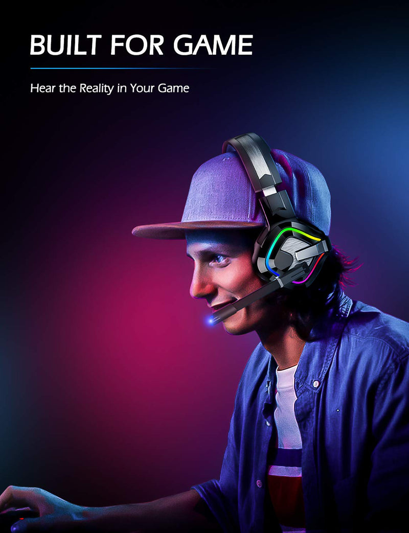 [AUSTRALIA] - ZIUMIER Gaming Headset for PC, PS4, PS5, Xbox One, Xbox Series S/X, Switch, Noise Canceling Microphone, Stereo Surround Sound, 3.5mm Wired Gaming Headphones Blue 