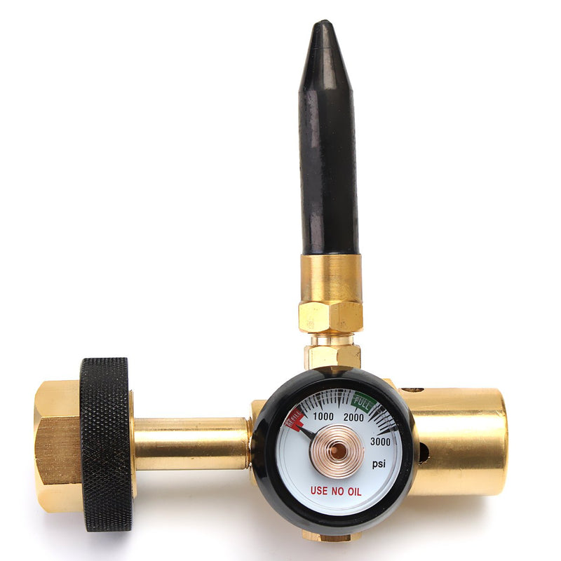 MASUNN Helium Latex Balloon Air Inflator Regulator with Gauge for W21.8-14 Tank Valve