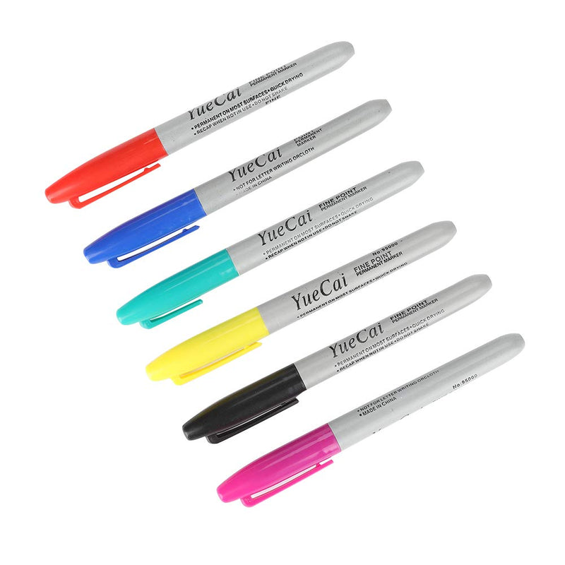 6 Piece Set Piercing Skin Marker Pen Permanent Makeup Body Art Beauty Tool Skin Pens 6 Piece Set Skin Pen Sk The Can Tattoo Ink
