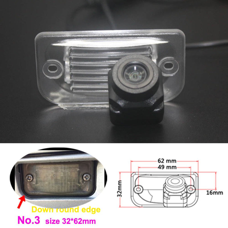 Backup Camera for Benz No. 3 Size 32*62mm Down Round Edge