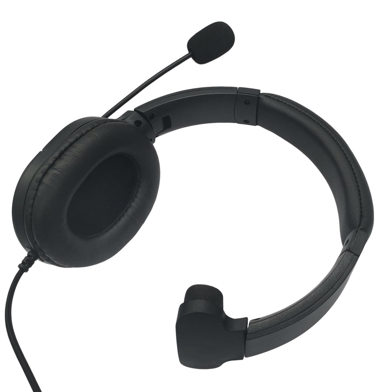 [AUSTRALIA] - Over Ear 2 Pin Headset Boom Mic Headphone Noise Cancelling Earmuff Radio Earpiece for Midland gxt x-tra xtra x Talker gmrs gtx 1000 1000g 1050 gxt1000vp4 t51r lxt600pa(Single Sided) 