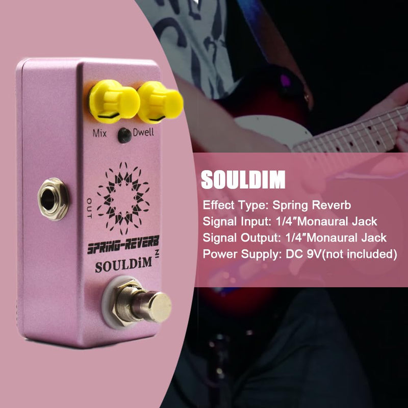 [AUSTRALIA] - SPRING REVERB Mini Single Guitar Effect Pedal True Bypass Pedal for Electric Bass Guitar 