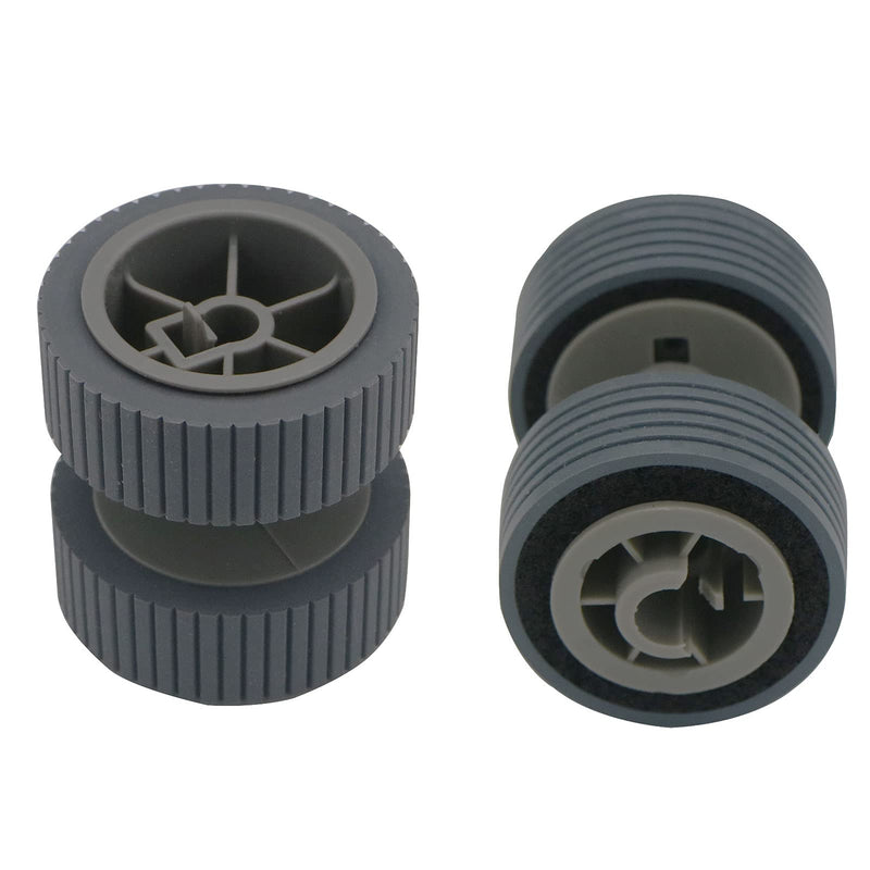 Intendvision Replacement Scanner Brake Roller and Pick Roller Set Compatible for Fujitsu fi-6130 fi-6130Z fi-6140 fi-6140Z fi-6230 fi-6230Z fi-6240 fi-6240Z fi-6125 fi-6225, PA03540-0001 PA03540-0002