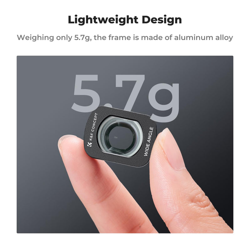 [AUSTRALIA] - K&F Concept Wide-Angle Lens Compatible with DJI Osmo Pocket 3, Magnetic Attach/Multi-Coated/Optical Glass 