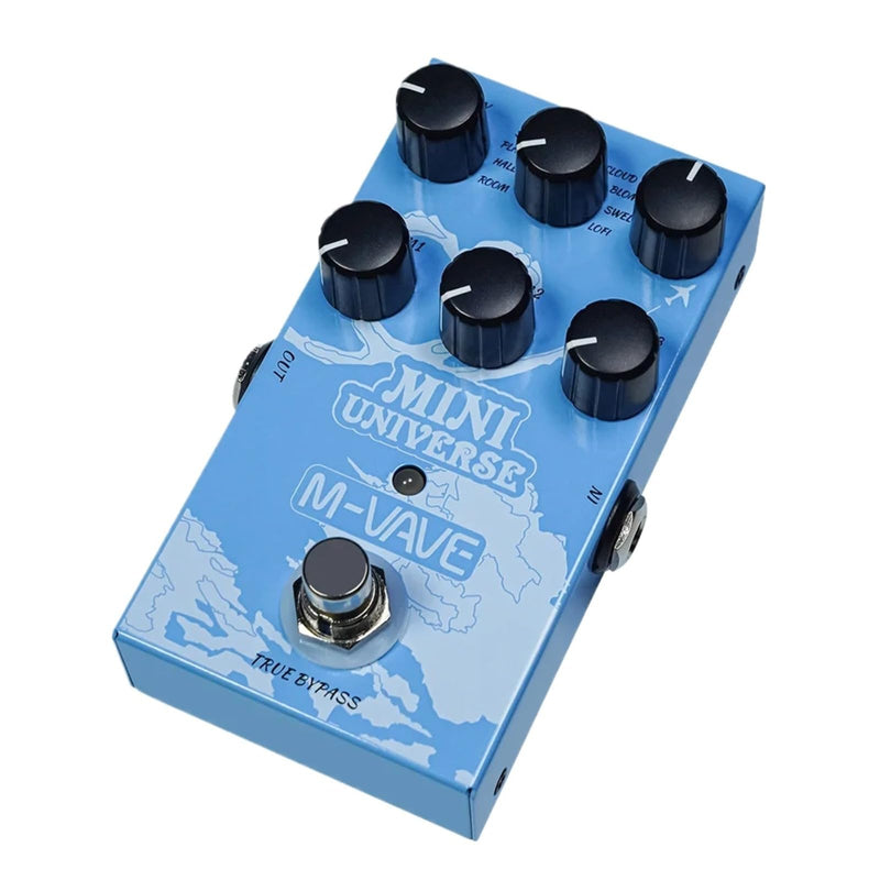 Mini Universe Digital Reverb Pedal 9 Reverb Digital Effects Room/Shimmer/Lofi/Spring Reveb Effect Pedals Guitar Pedal True Bypass