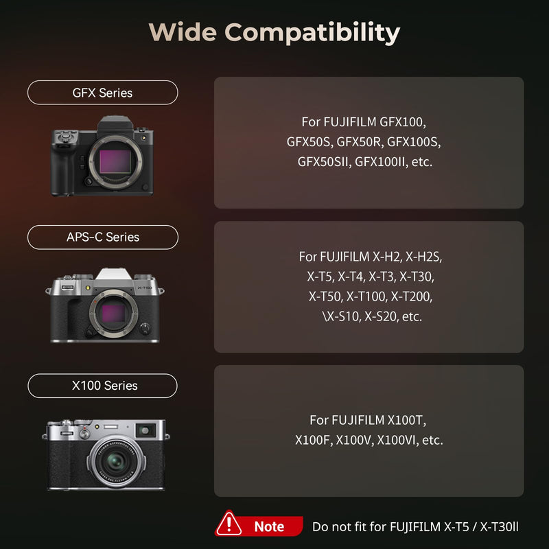 SmallRig Hot Shoe Cover for FUJIFILM X100VI X100V X-T4 X-T3 X-E4 X-T50 X-S20 X-S10 XPro3 X-H2s X-H2 GFX100S GFX100 II GFX50SII, etc. (Except X-T5, X-T30II) Silver- 4697